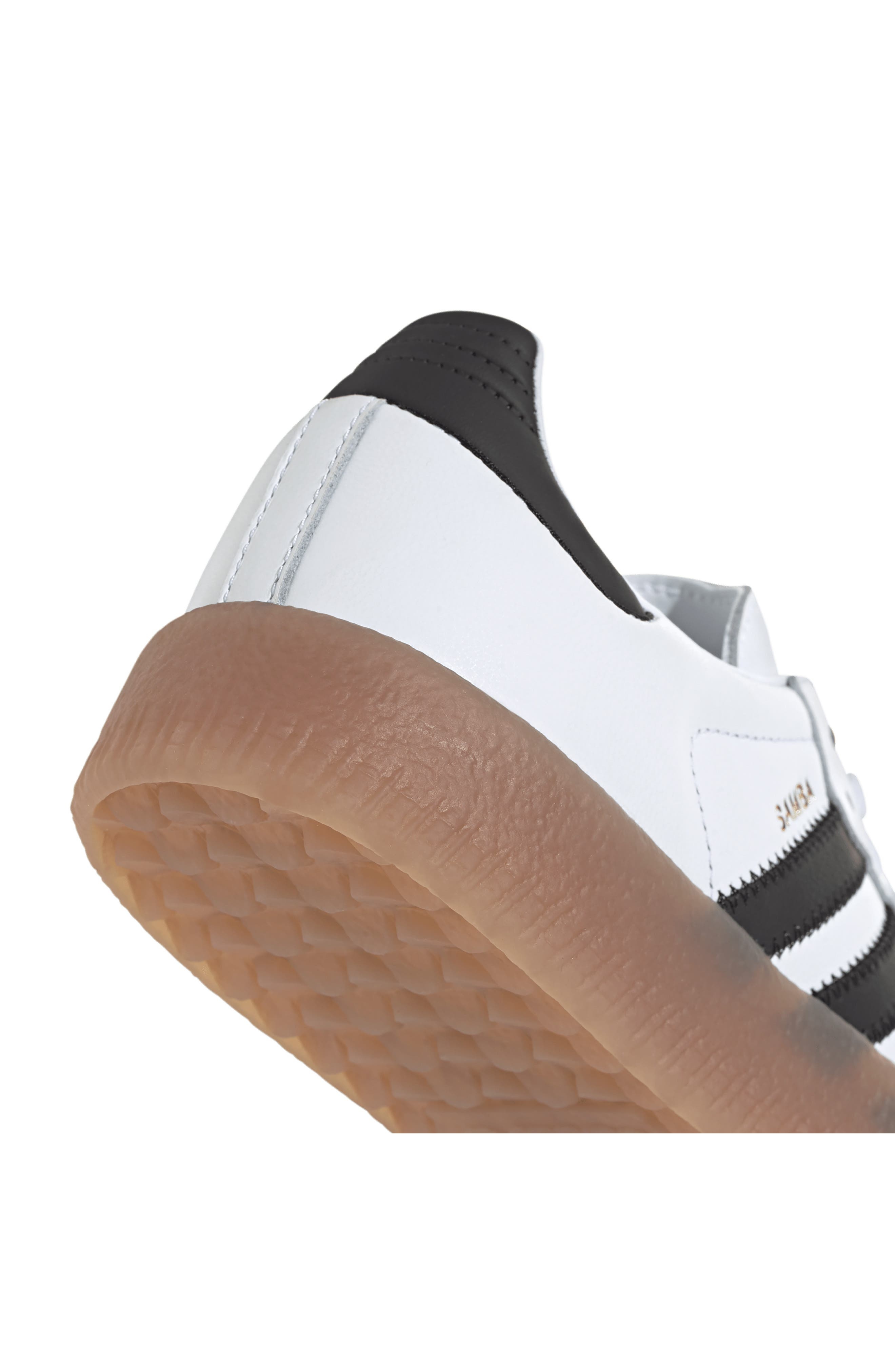 adidas Sambae Sneaker in White/Core Black/Gold Met. at Nordstrom - 9