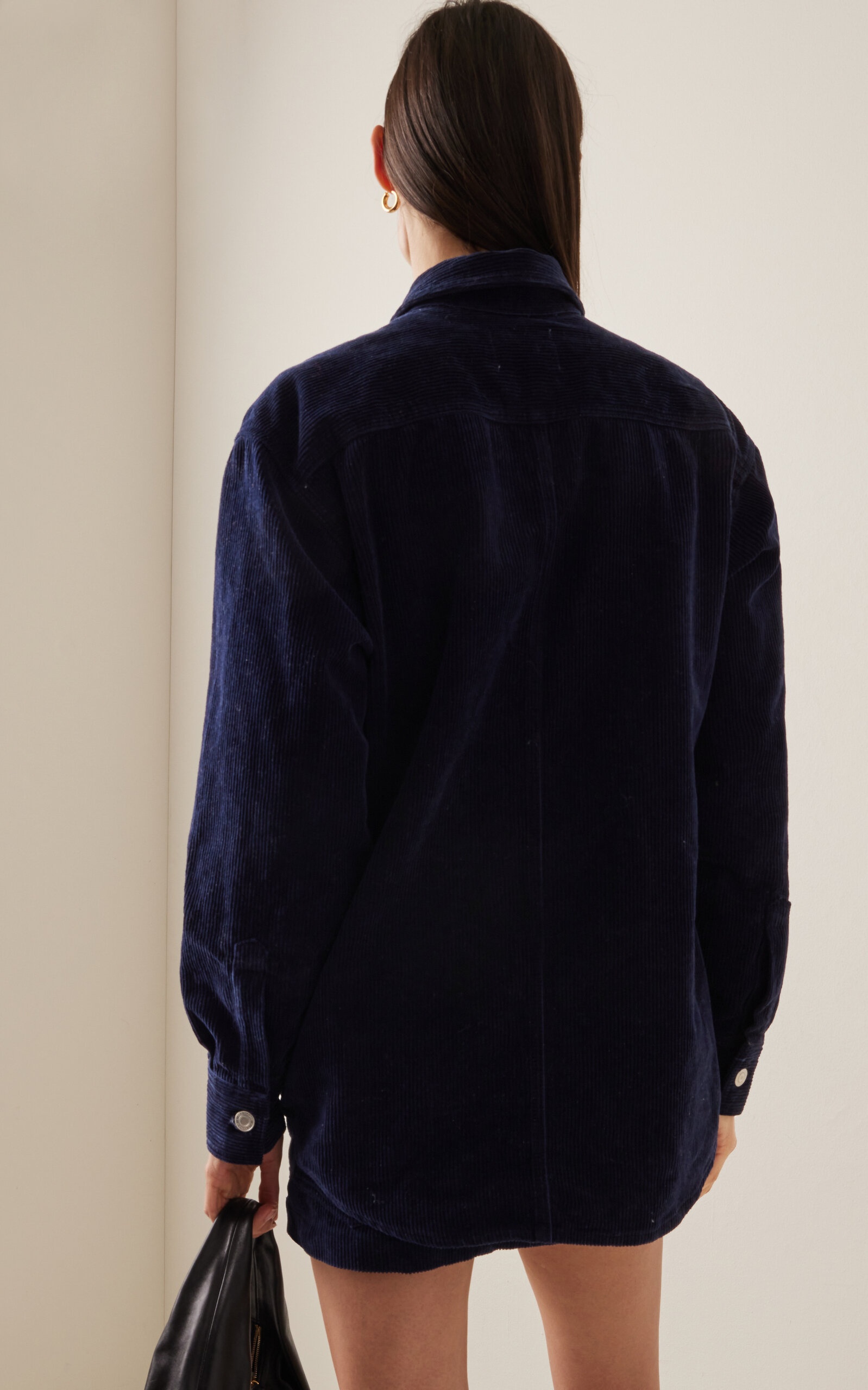 Randal Cotton-Linen Corduroy Jacket navy - 4
