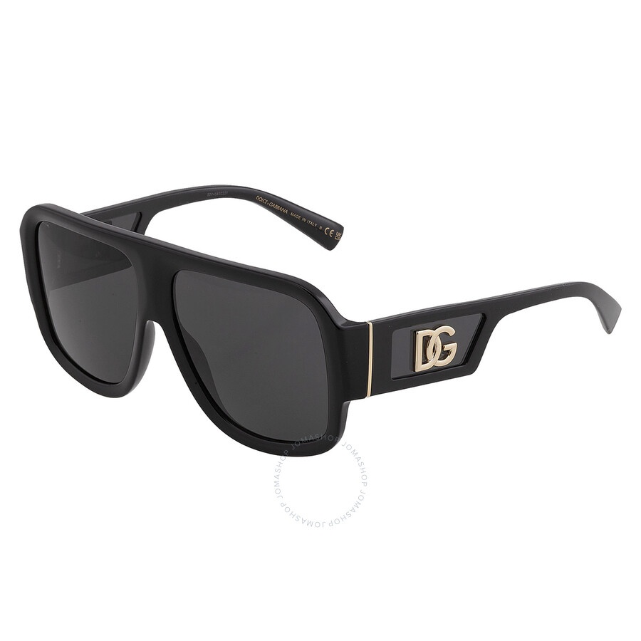 Dolce and Gabbana Dark Gray Square Men's Sunglasses DG4401 501/87 58 - 4