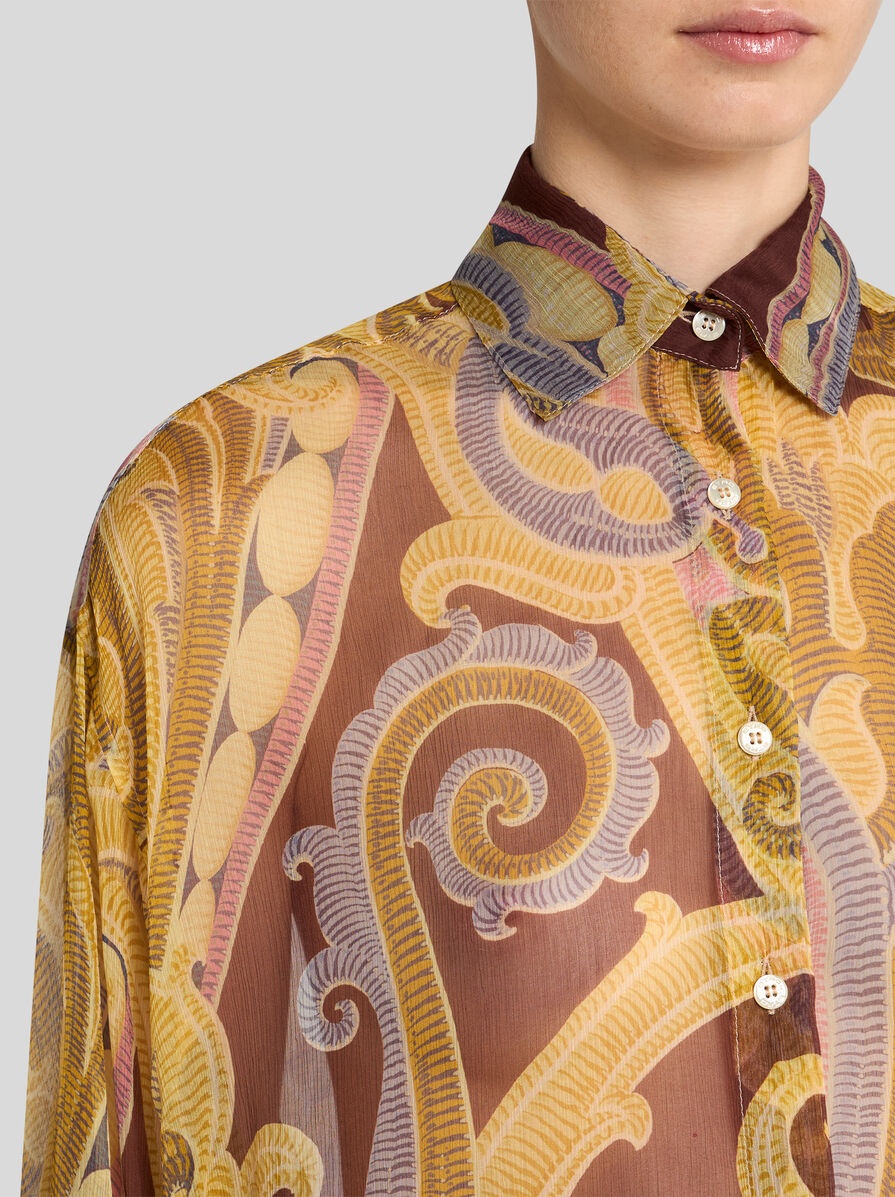 PRINTED SILK SHIRT - 3