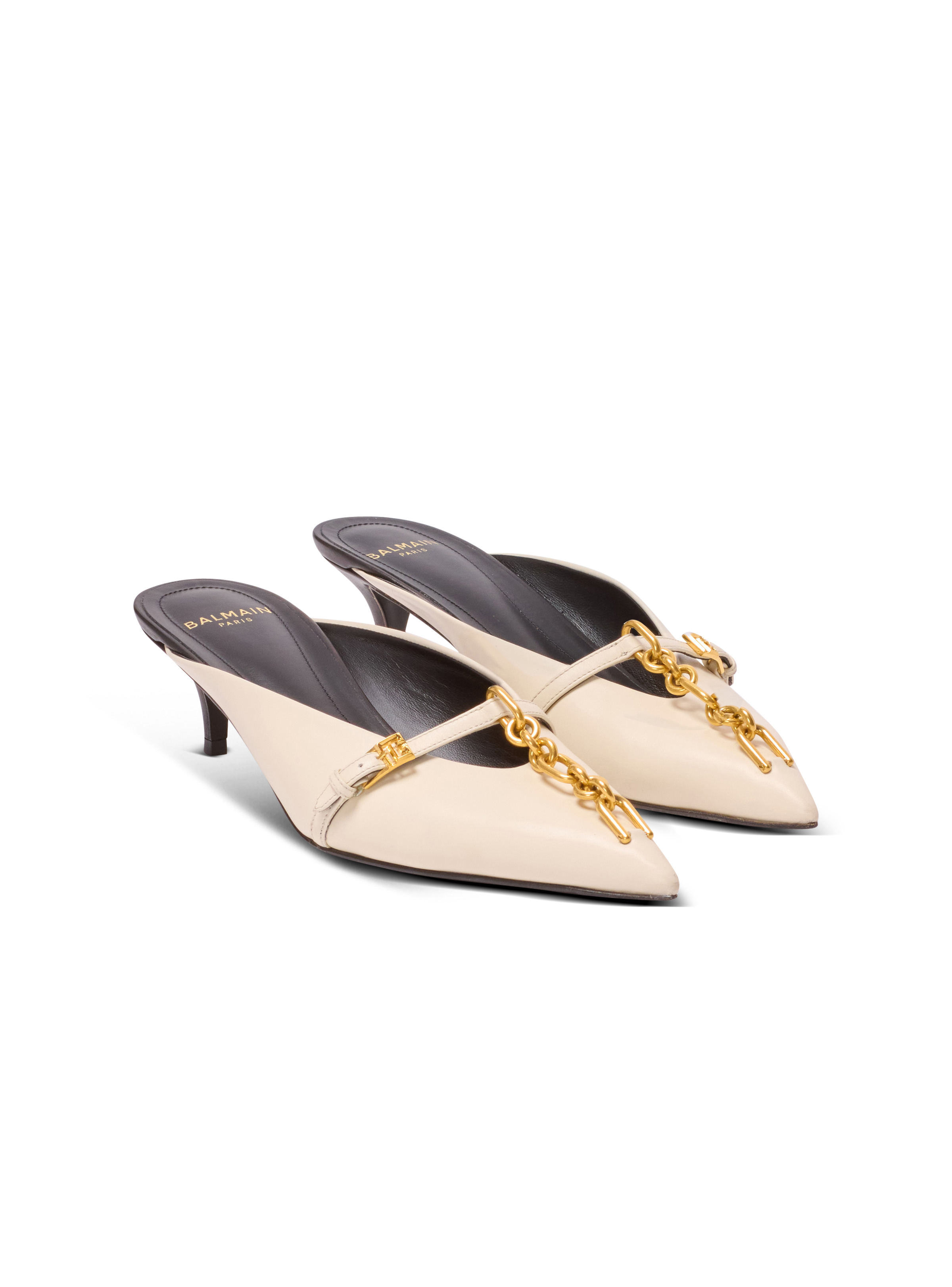 Sync leather mules with pointed toe - 2