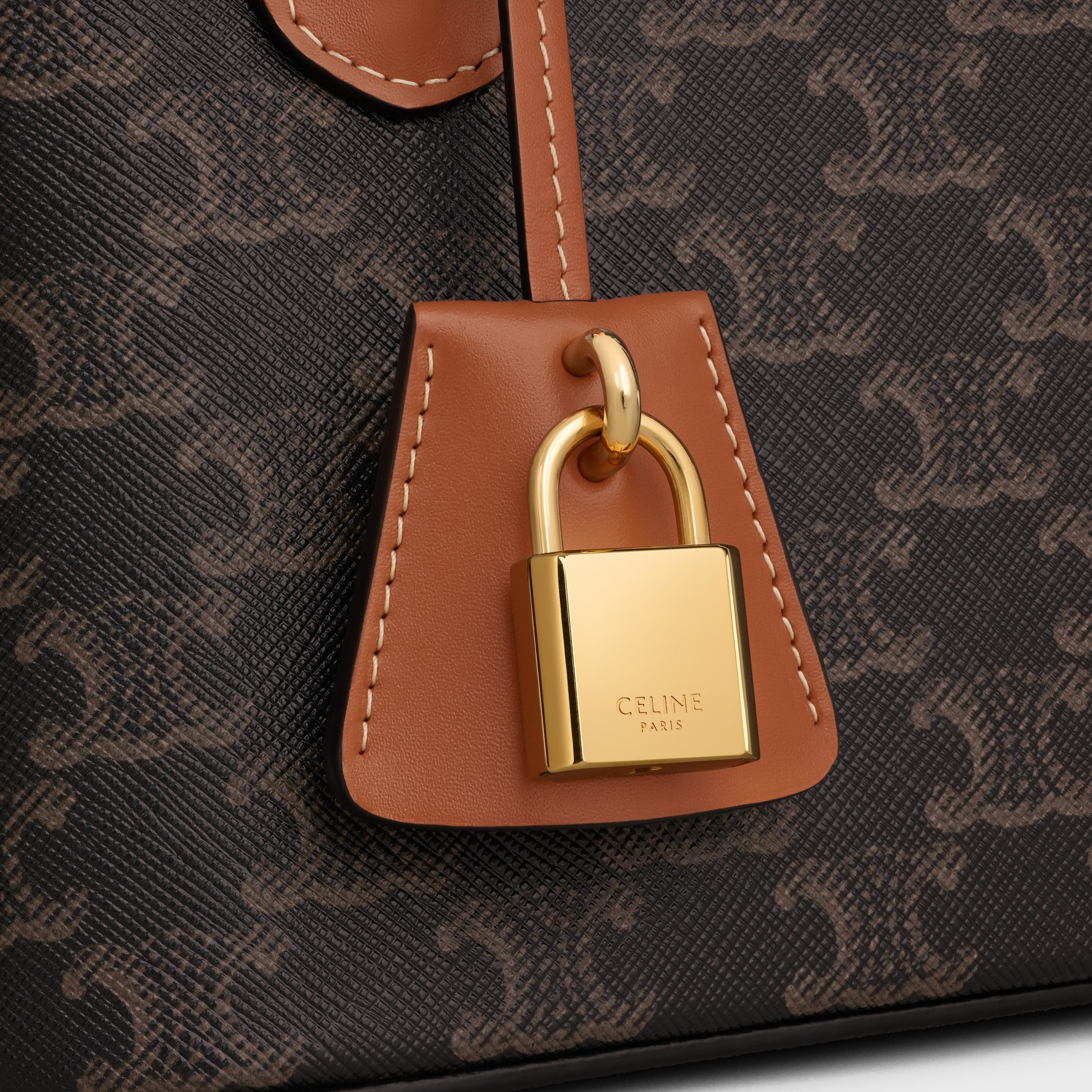 TEEN HONORINE BAG IN Triomphe Canvas and Calfskin - 4