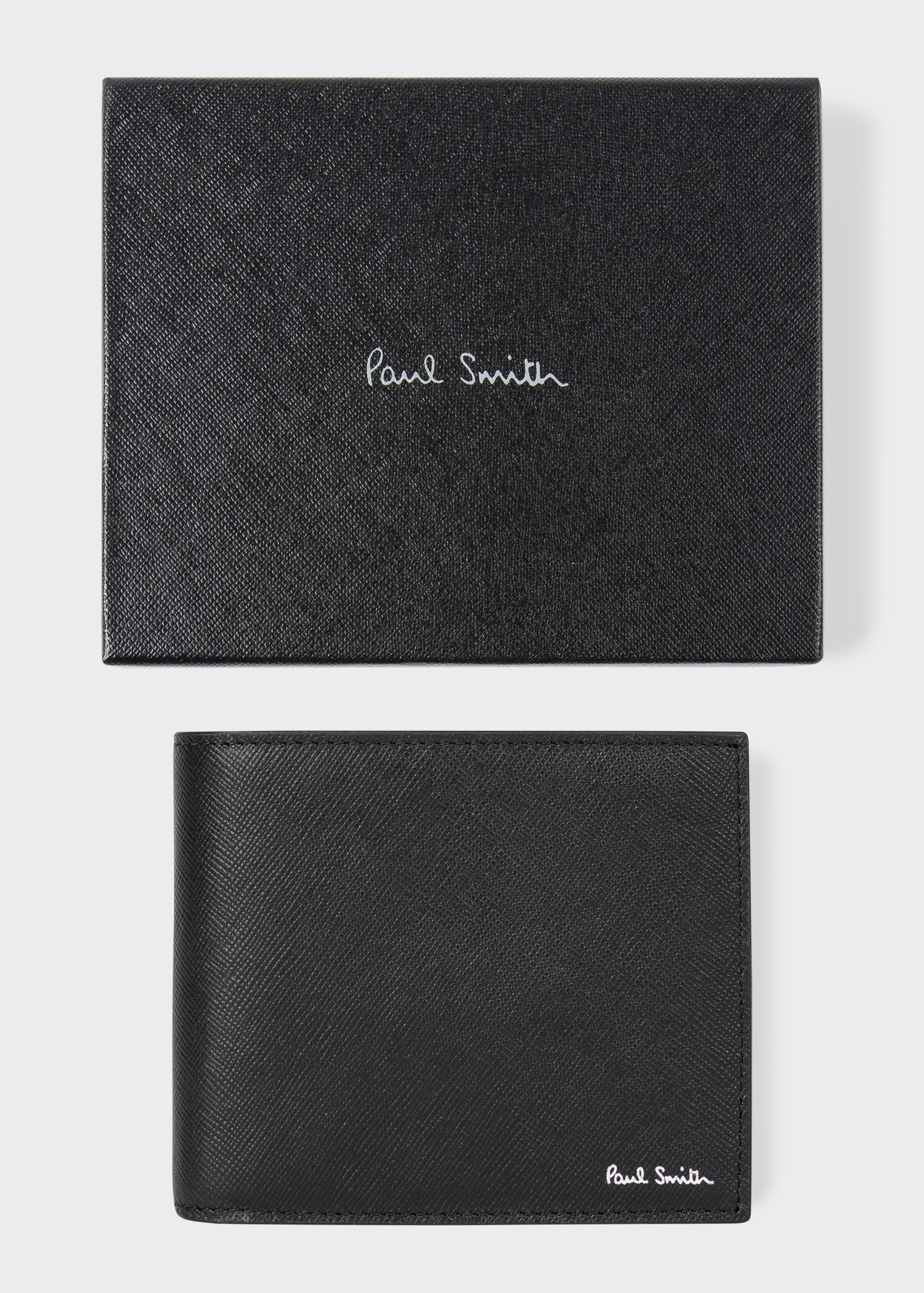 Black 'Mini Blur' Interior Billfold Wallet - 5