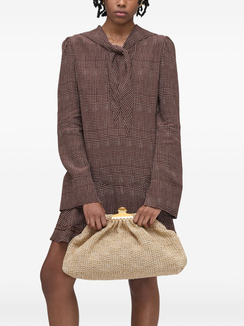 Marc Jacobs medium The Summer Glam woven clutch bag outlook