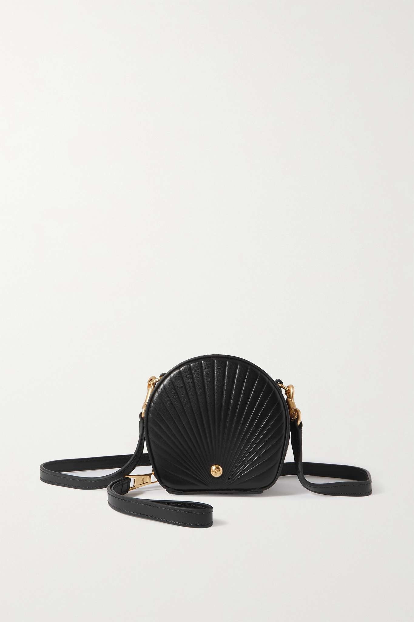 Shell leather shoulder bag - 1