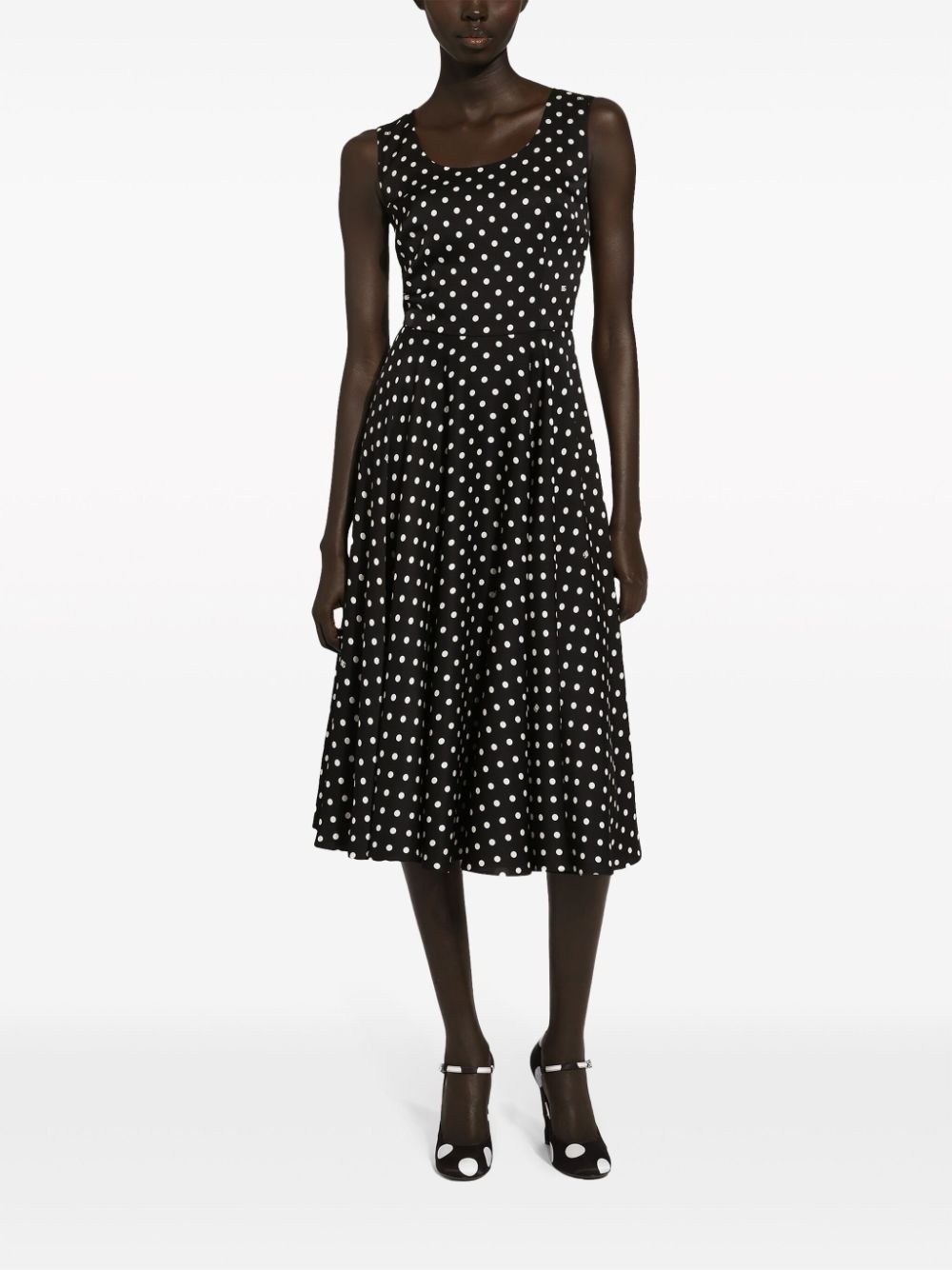 polka-dot midi dress - 2