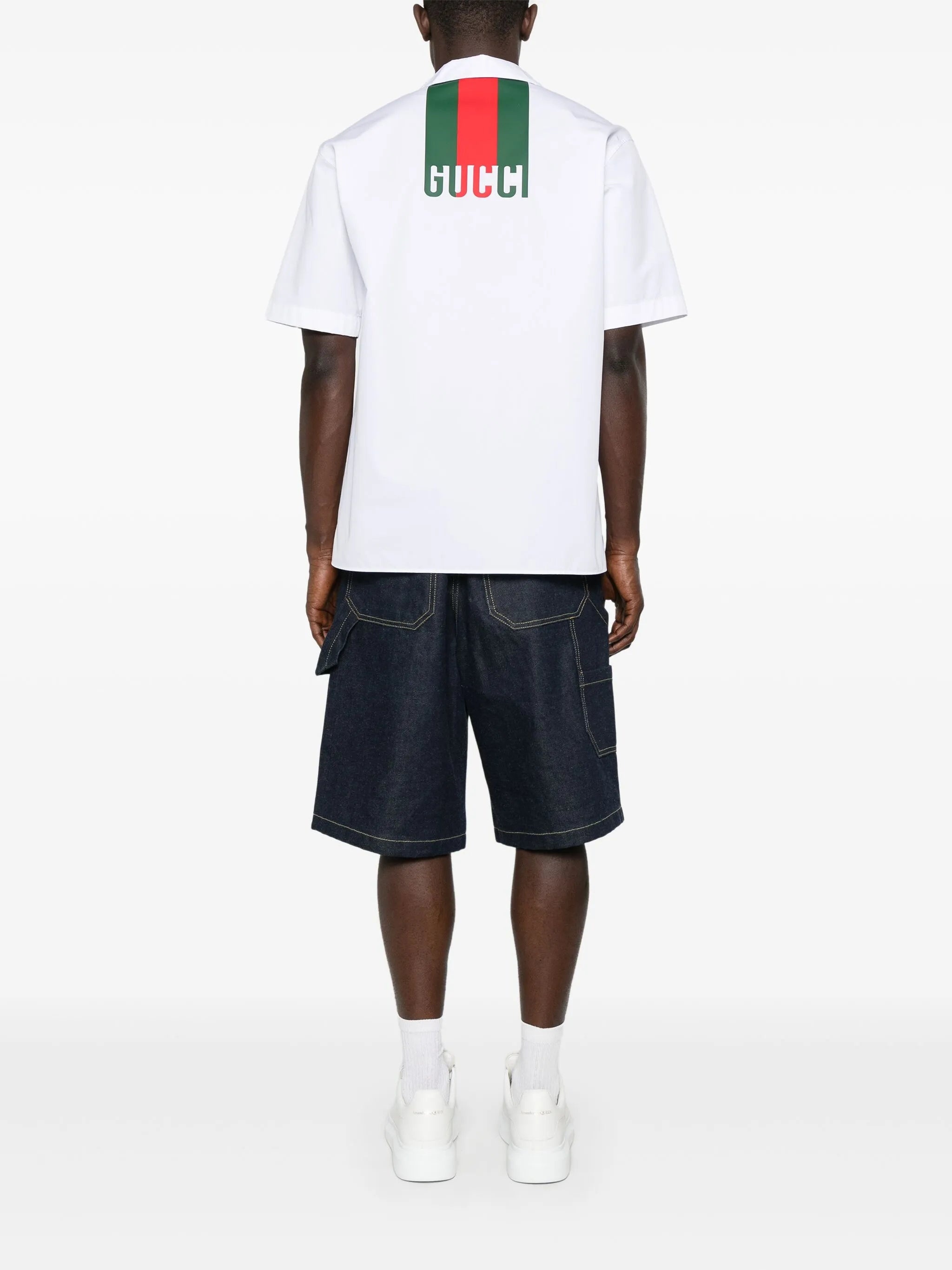 White Popeline Shirt - 3