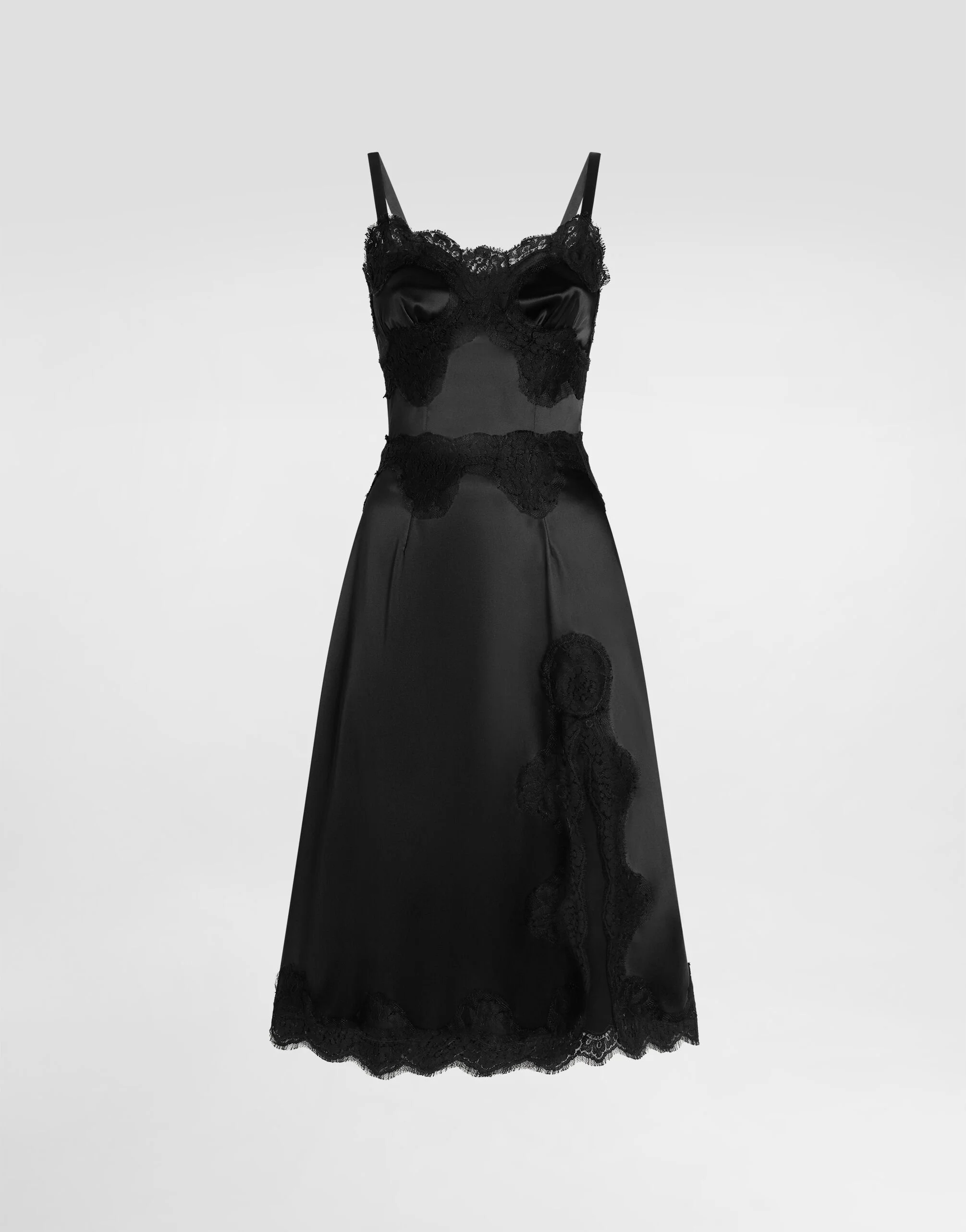 Stretch satin slip dress - 1