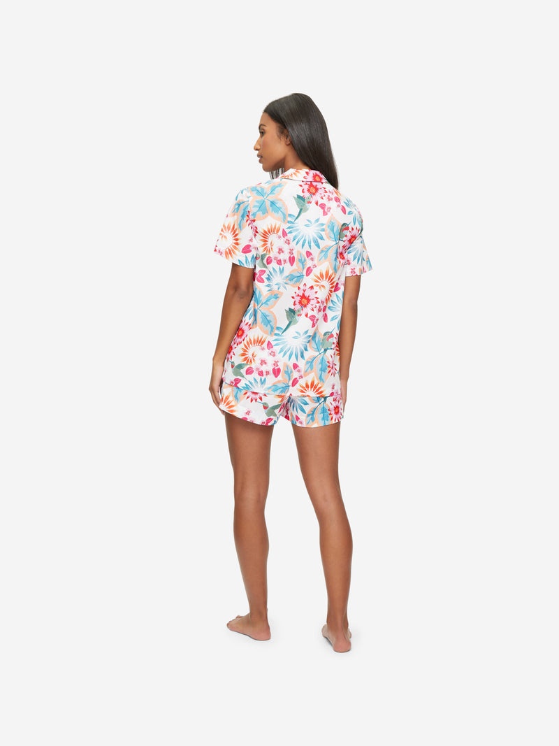 Women's Short Pyjamas Ledbury 60  Cotton Batiste White - 4