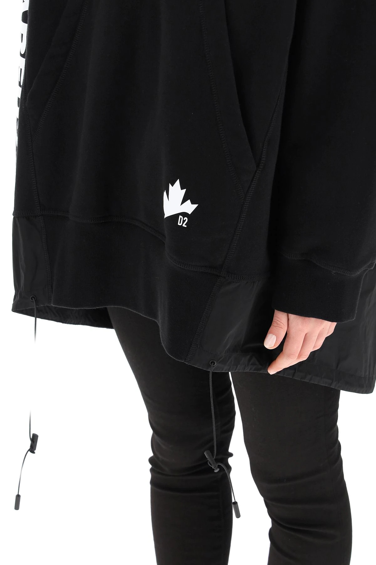 OVERSIZED SWEATSHIRT WITH NYLON INSERT - 5