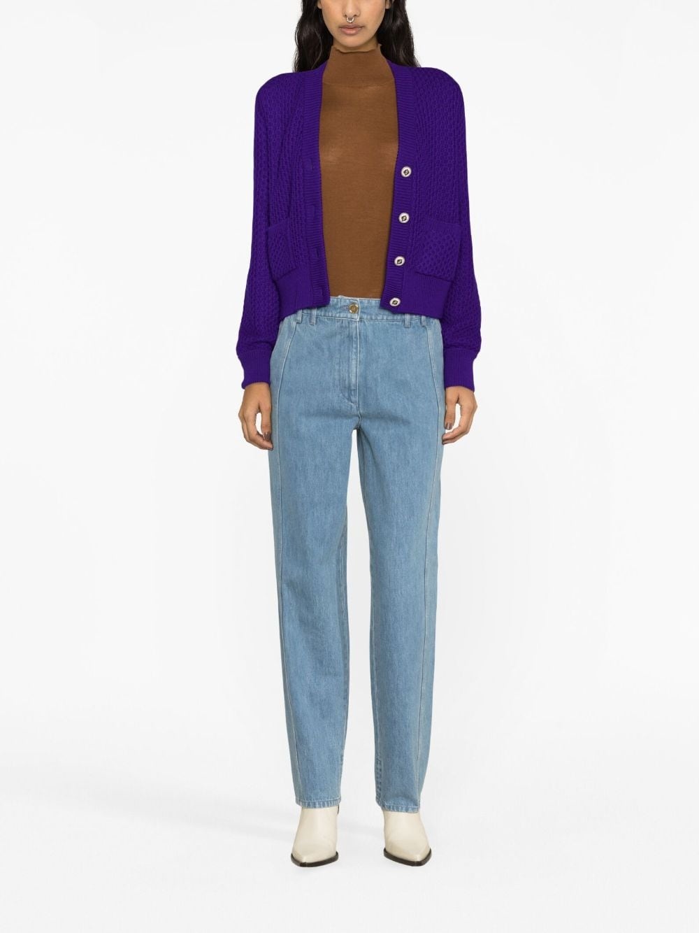 Cargo low-rise tapered jeans - 2