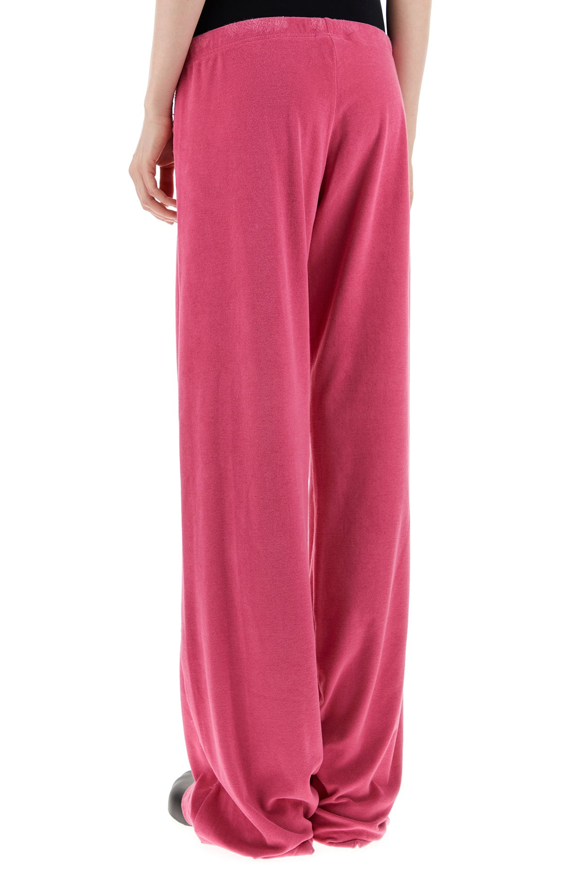 Fuchsia velvet joggers - 4