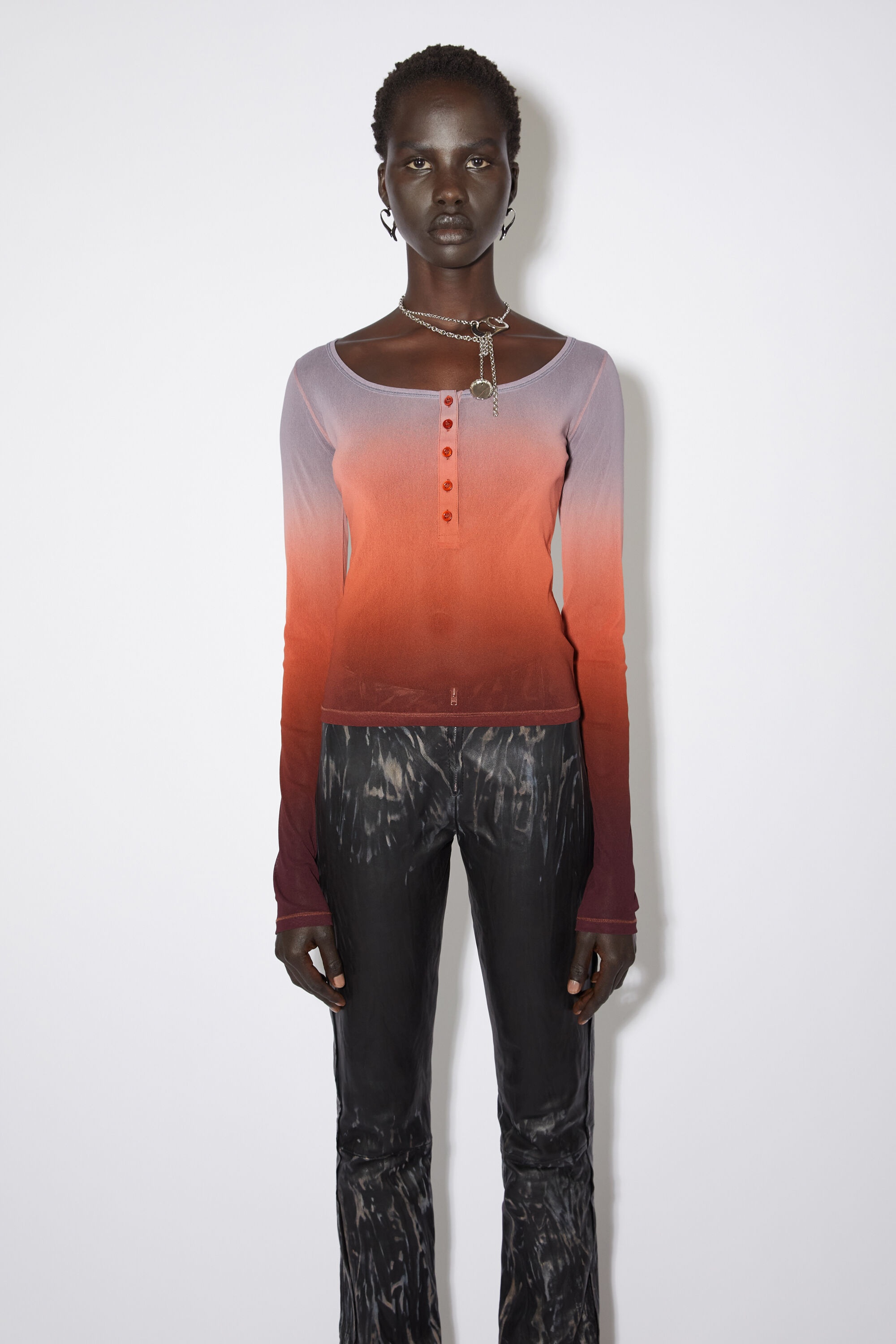 Mesh top - Red/grey - 2