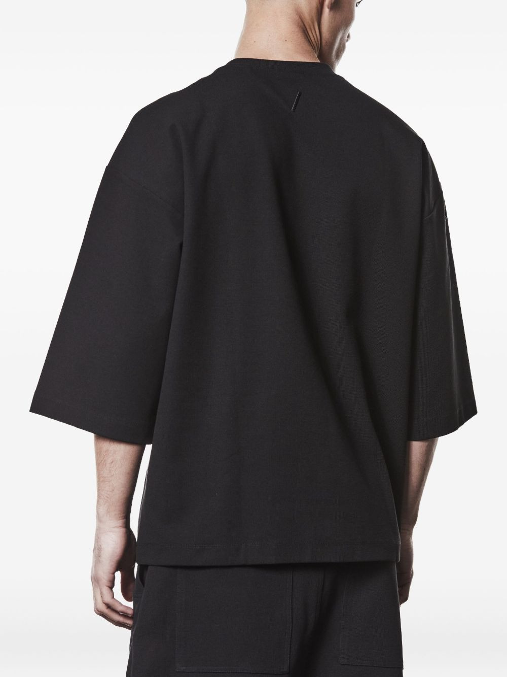 worked three-quarter sleeve T-shirt - 5