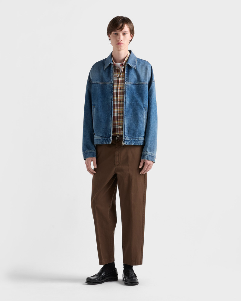 Prada Denim blouson jacket outlook