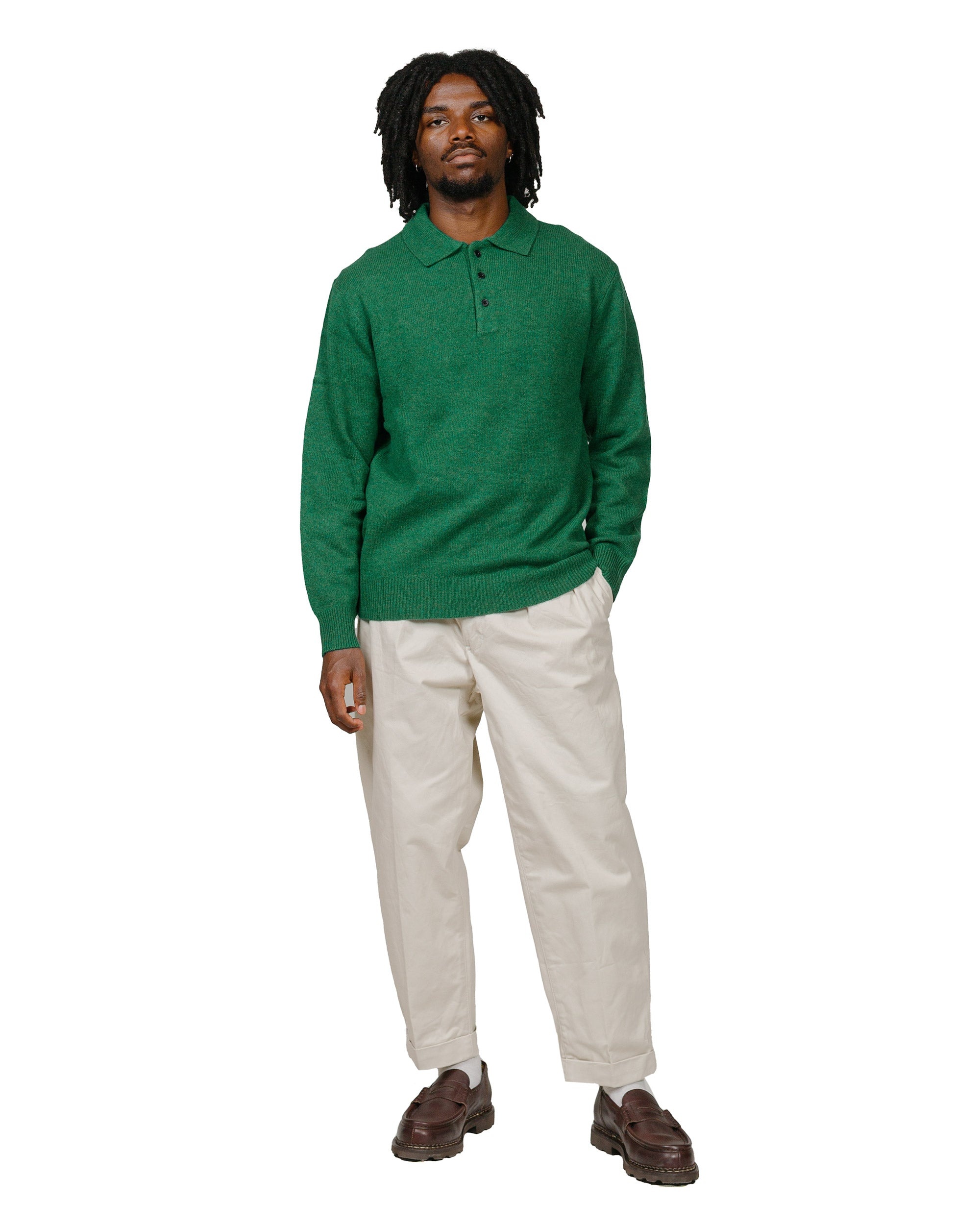 Knit Polo 9G Bright Green - 4