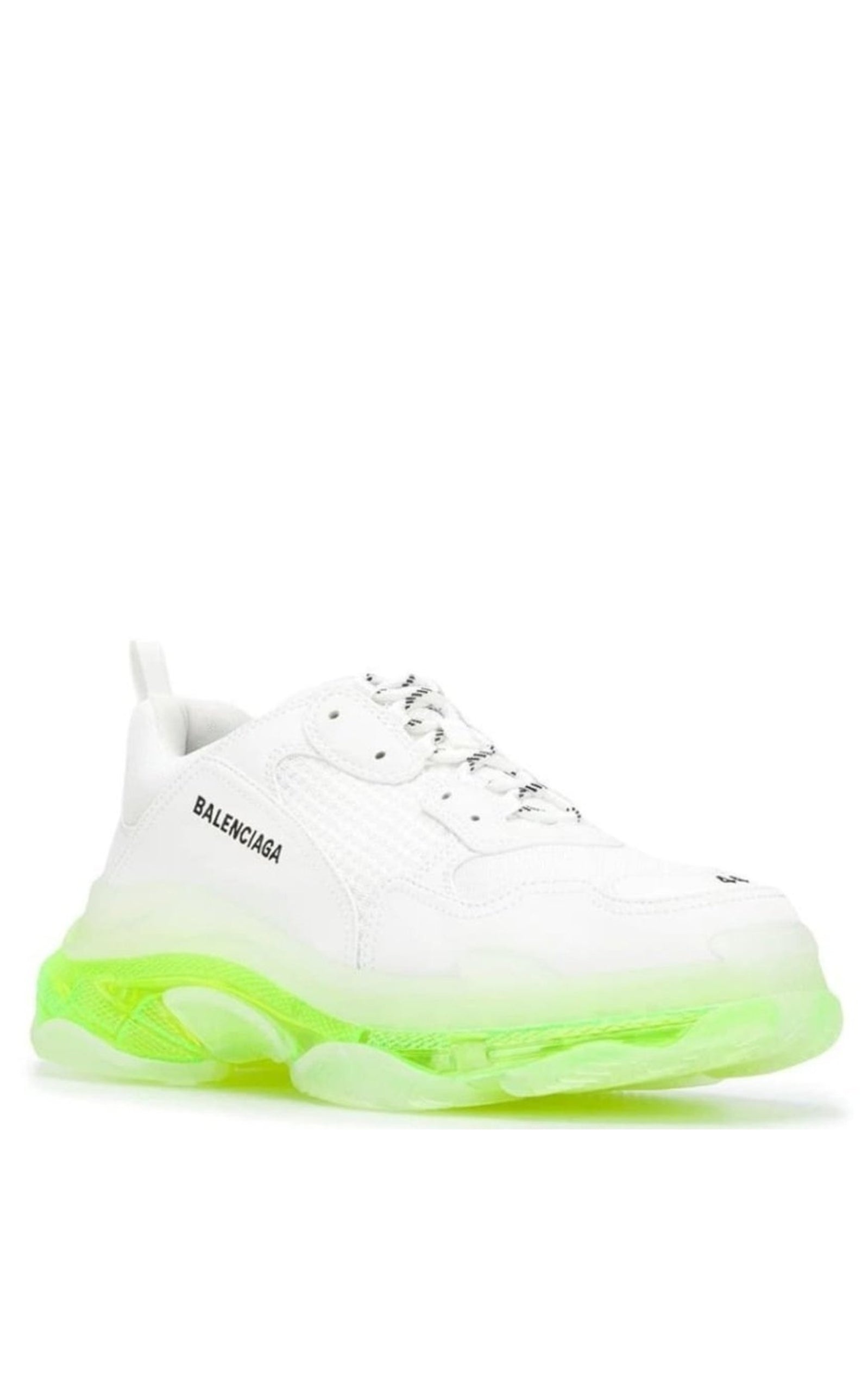 Triple S Leather and Mesh Sneakers - 3