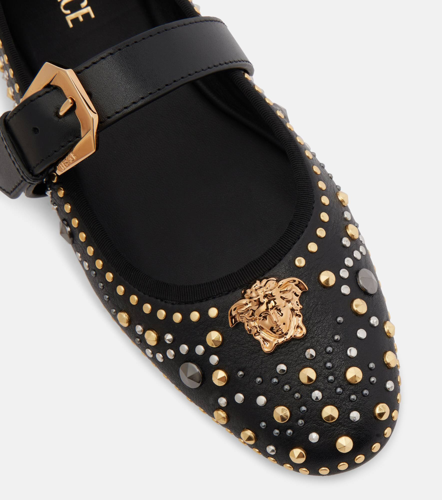 La Medusa leather Mary Jane flats - 5