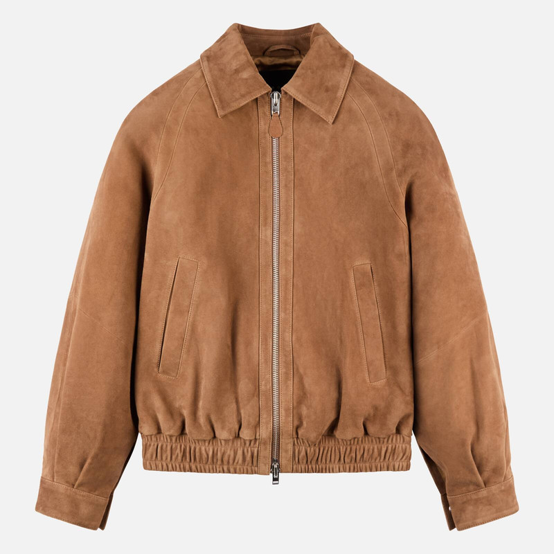 Bomber jacket in suede 1