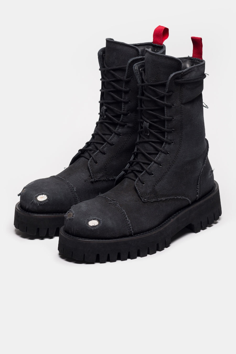 X Boot in Distressed Black - 3