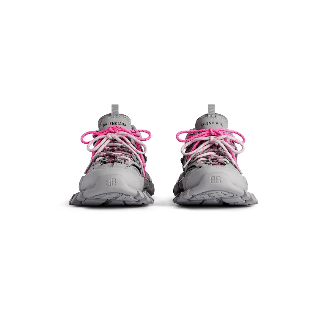 Women's Track Trail Laces Sneaker  in Grey/pink - 3