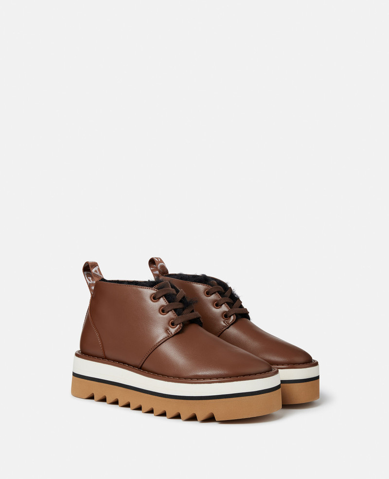 Sneak-Elyse Plush Teddy-Lined Desert Boots 2