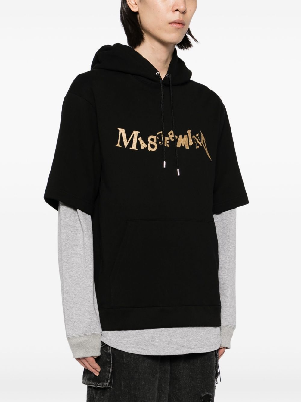 logo-print hoodie - 3