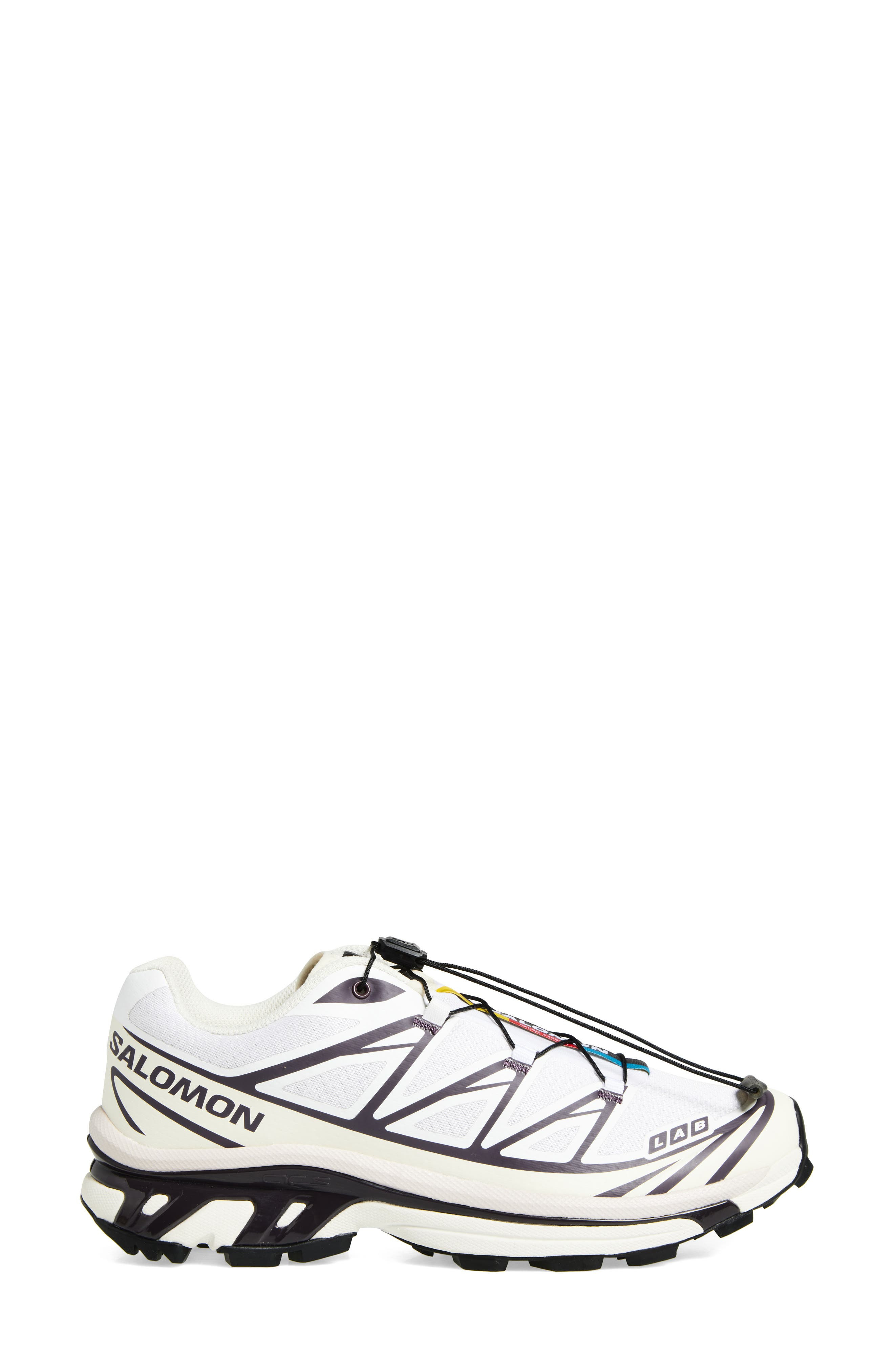 Salomon Gender Inclusive XT-6 Trail Running Shoe in White/Vanilla Ice/Plum at Nordstrom - 3
