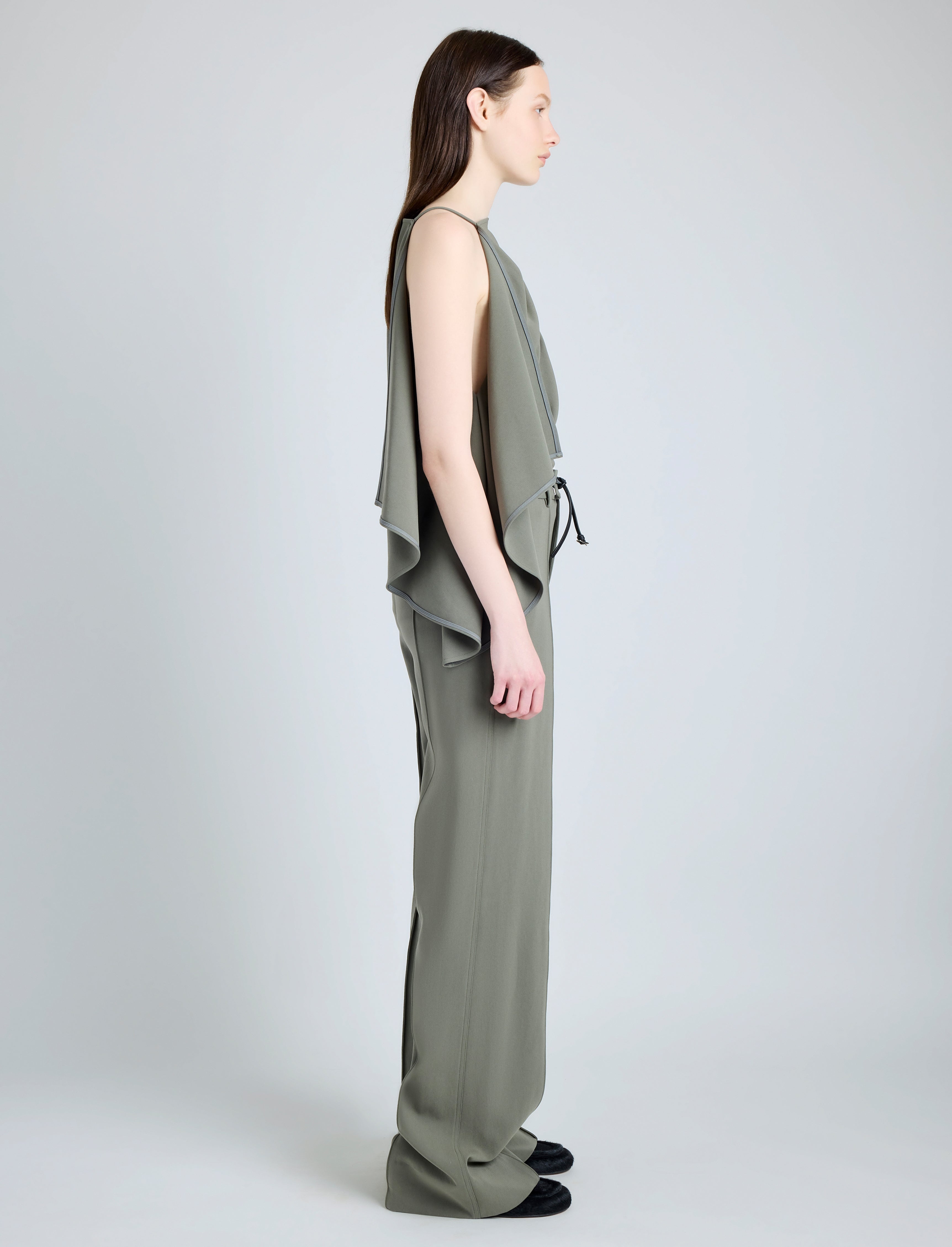 Weyes Pant in Matte Double Crepe - 3