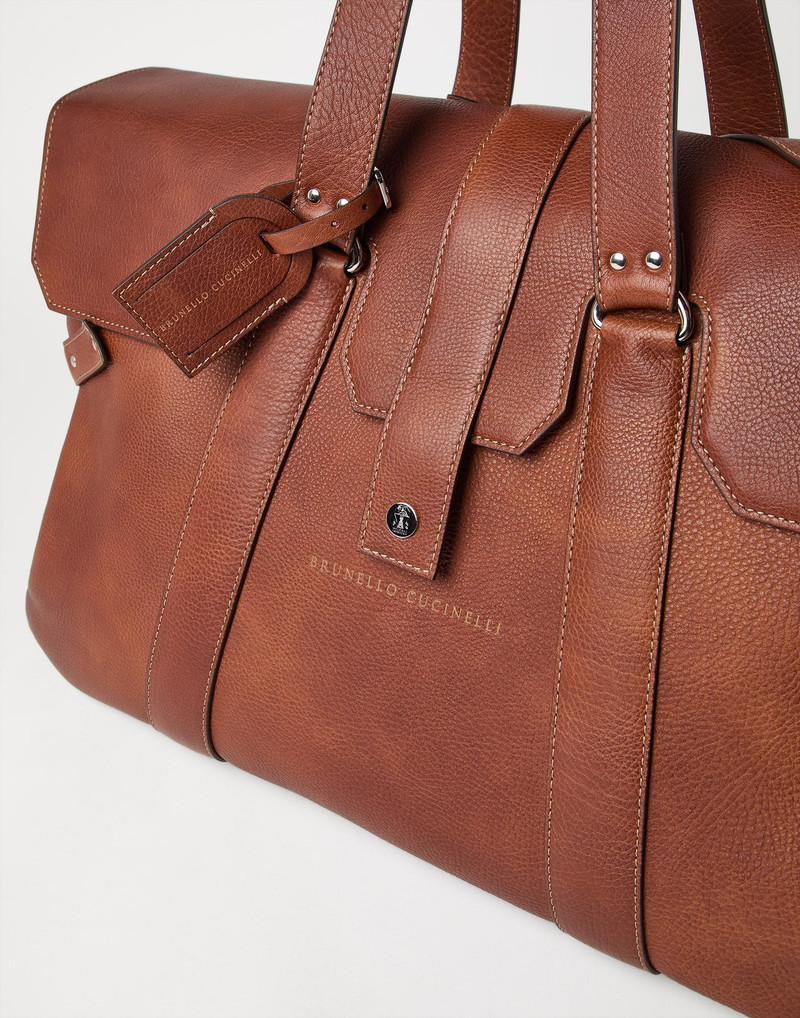 Grained calfskin Country Weekender bag 3