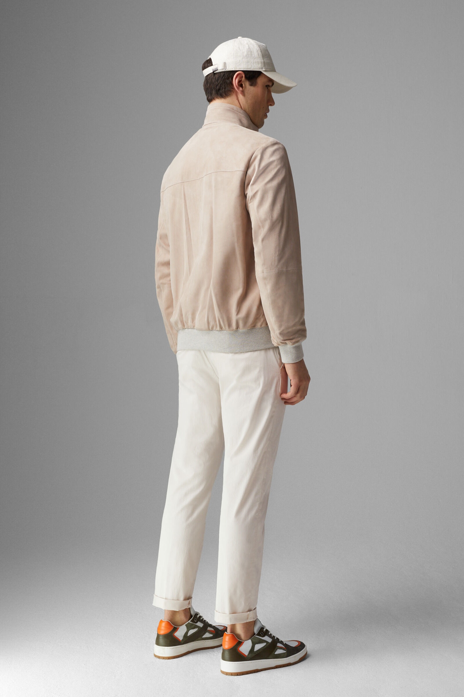 Mauro Leather jacket in Sand - 3