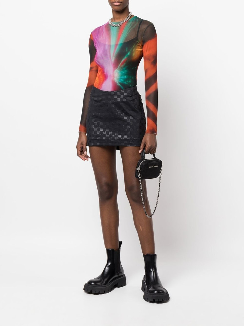 MISBHV logo-print mini skirt outlook