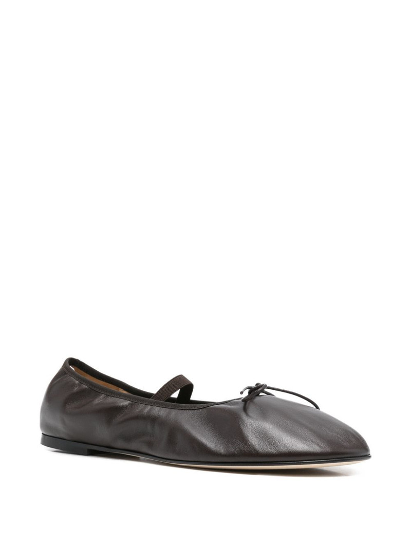 DEAR FRANCES Balla bow leather ballet flats outlook