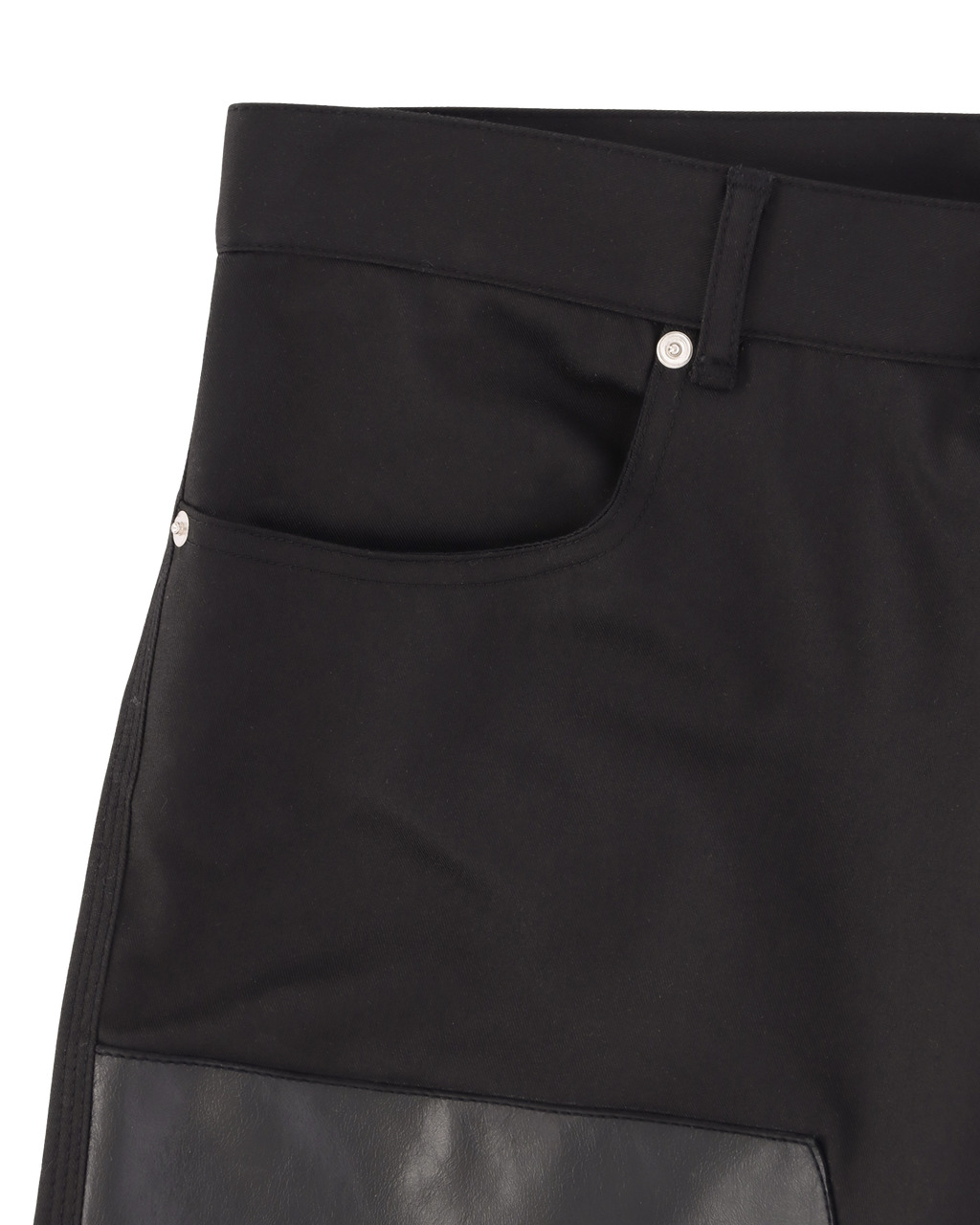 LEATHER PANEL PANT - 7