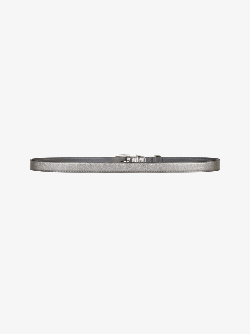 Givenchy VOYOU BELT IN LAMINATED LEATHER outlook