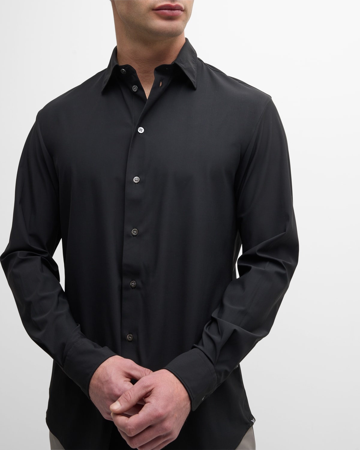 Men's Nylon-Stretch Sport Shirt - 5