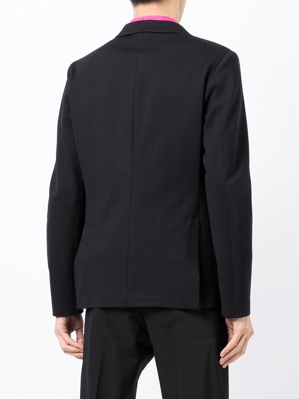 single-breasted long-sleeved blazer - 4