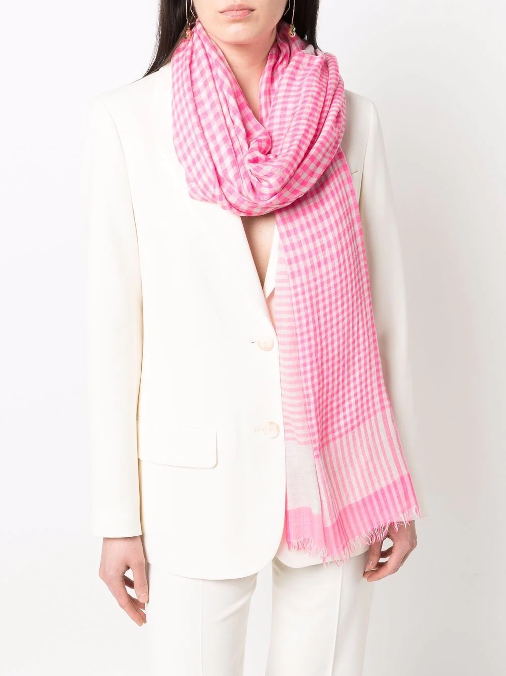 check pattern scarf - 2