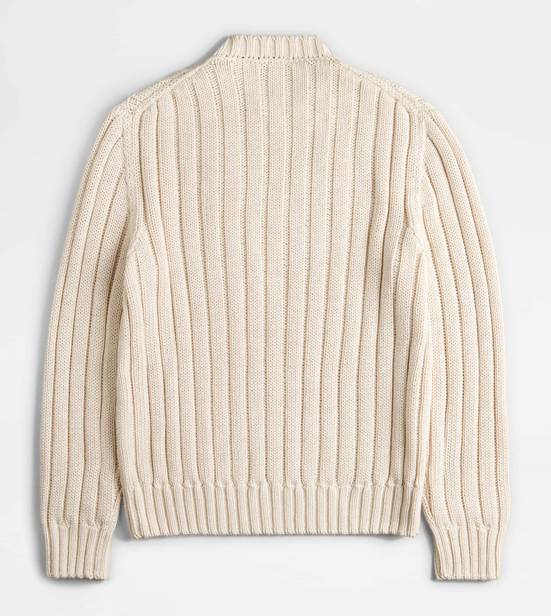 ROUND-NECK PULLOVER - WHITE 8