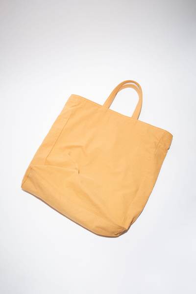 Acne Studios Composer patch tote bag - Dark beige outlook