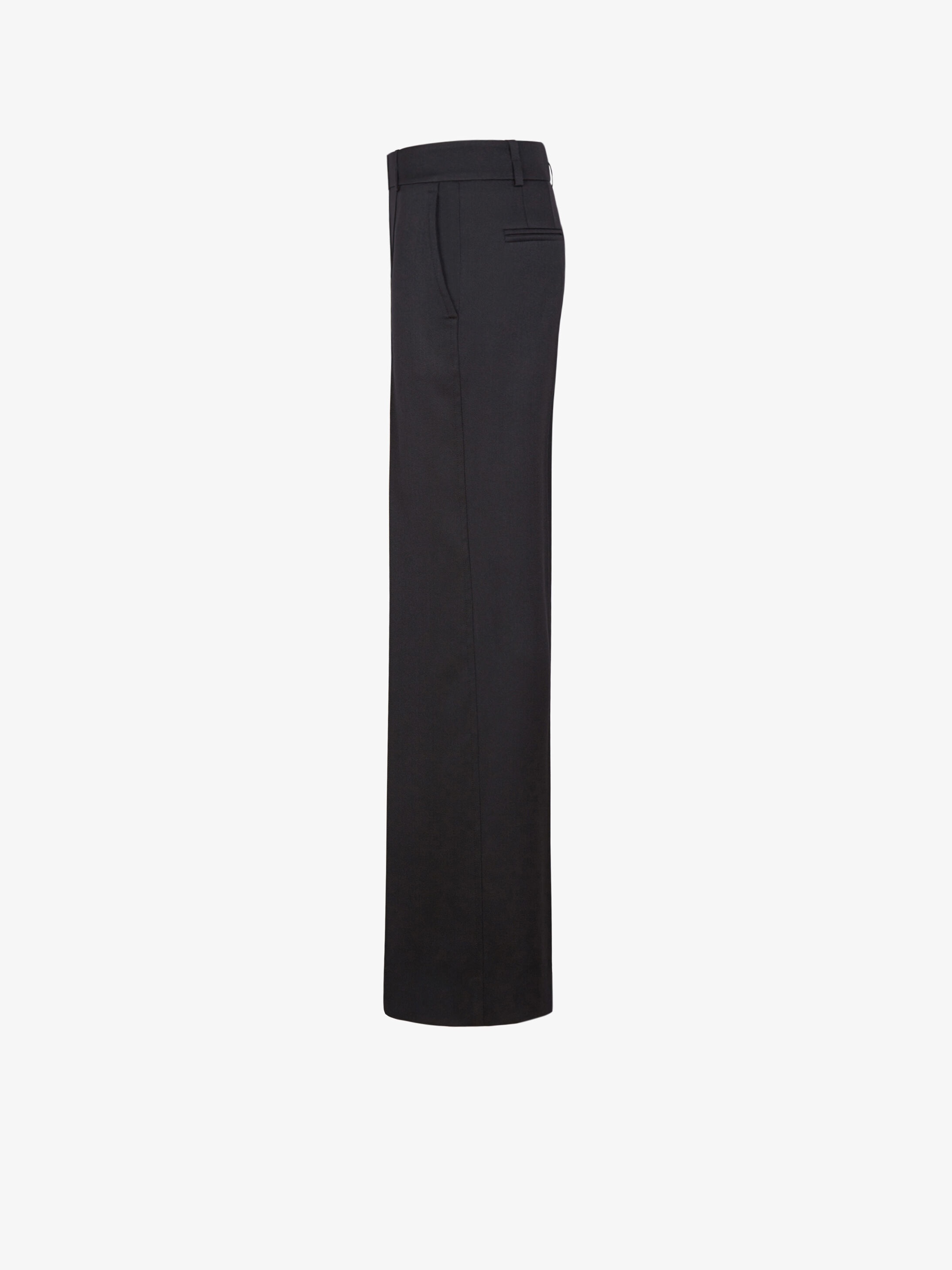 High waisted pants in drill wool - 3