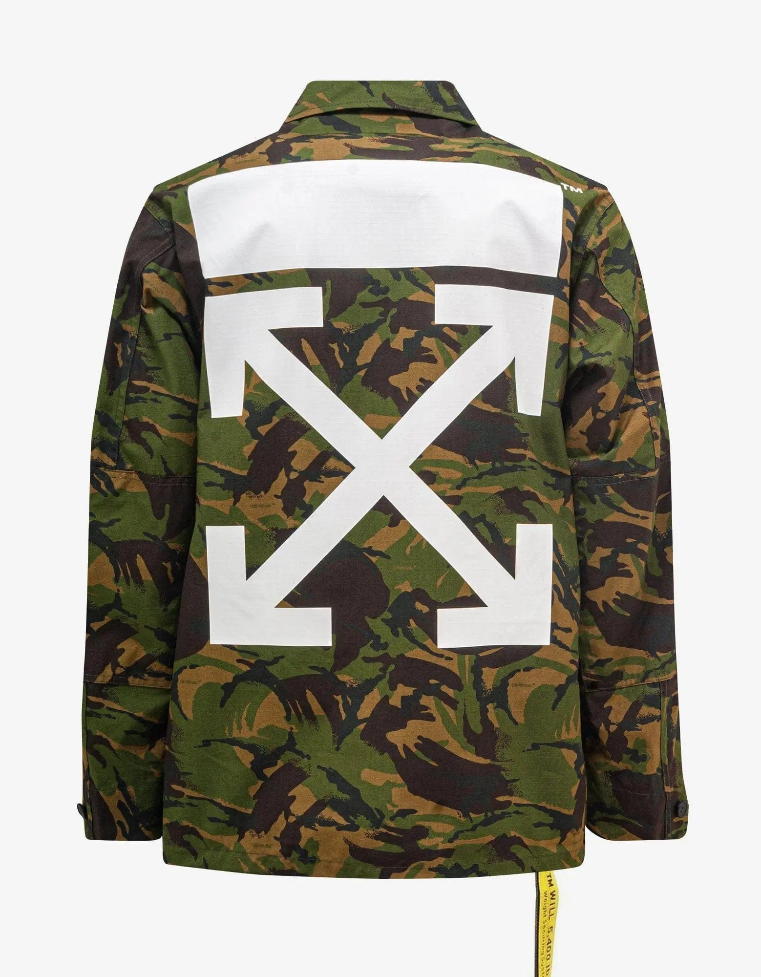 Off-White Green Camouflage Patch Field Jacket - 2
