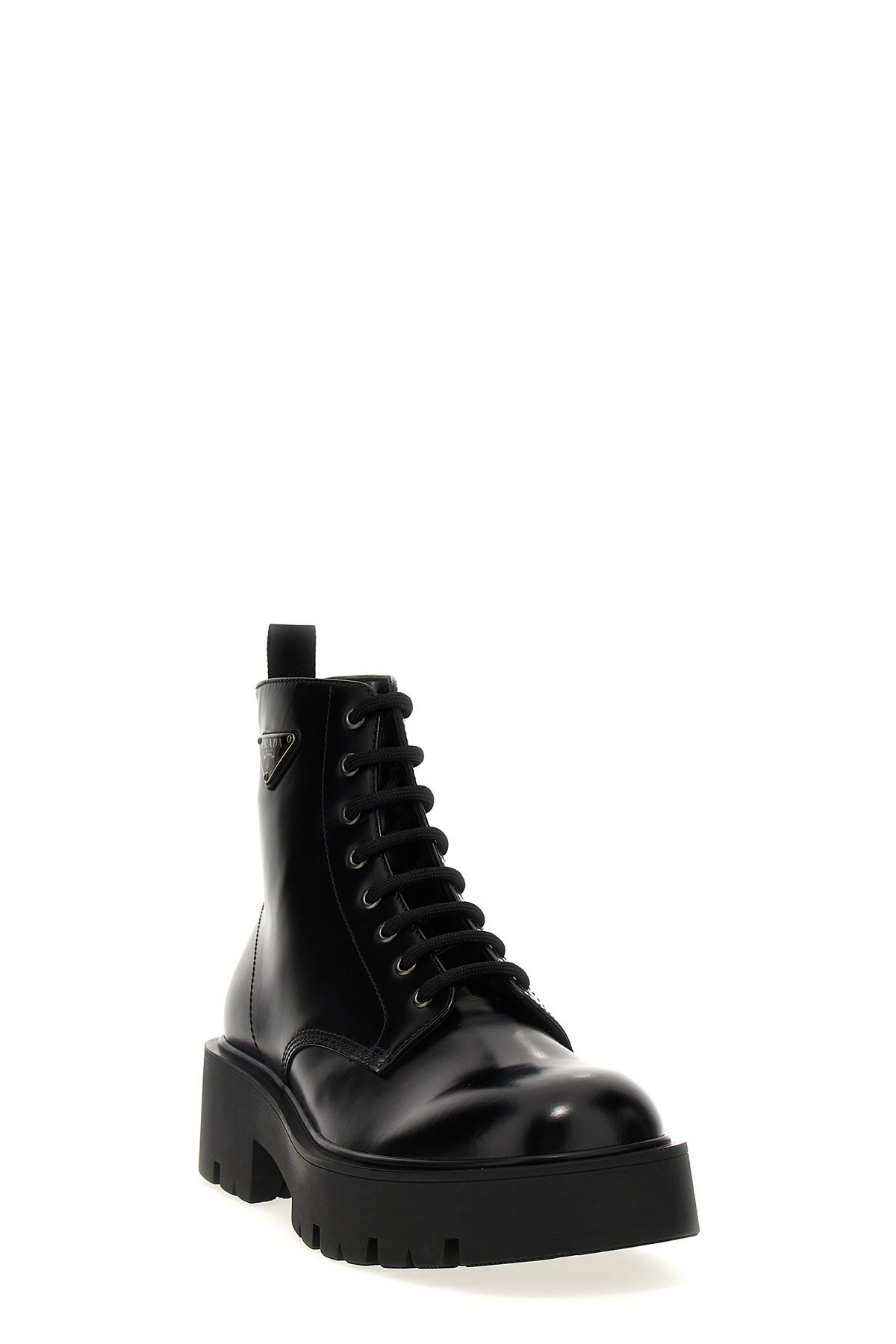 Logo brushed leather ankle boots - 2