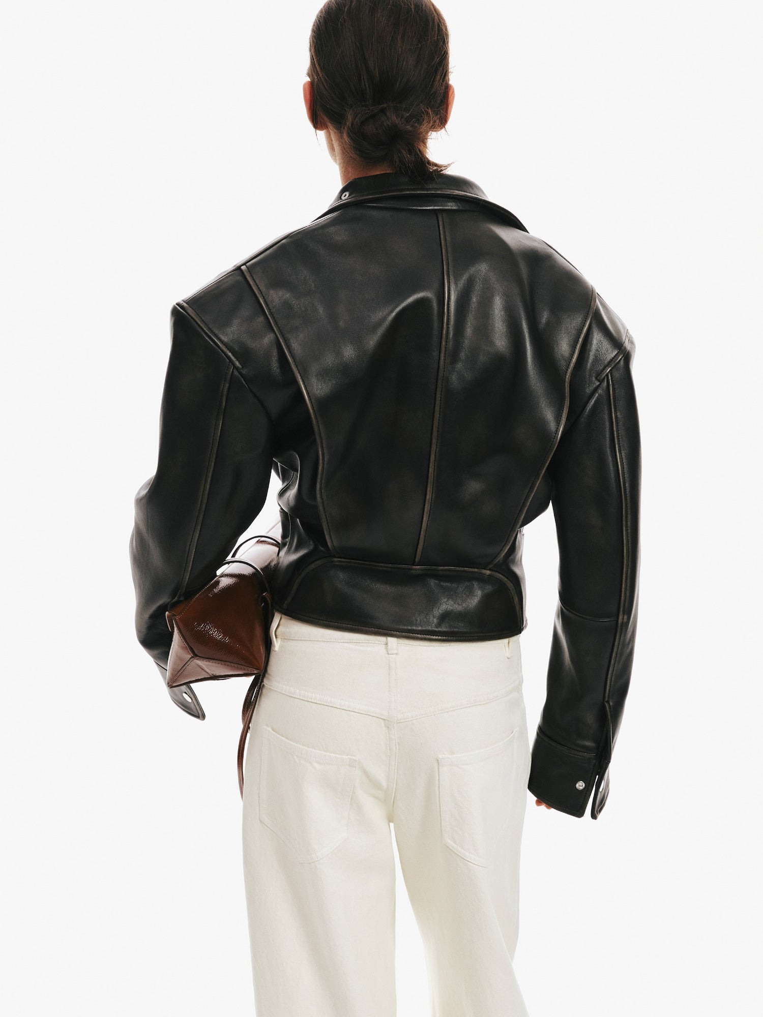Burnished Eddie Leather Jacket - 8