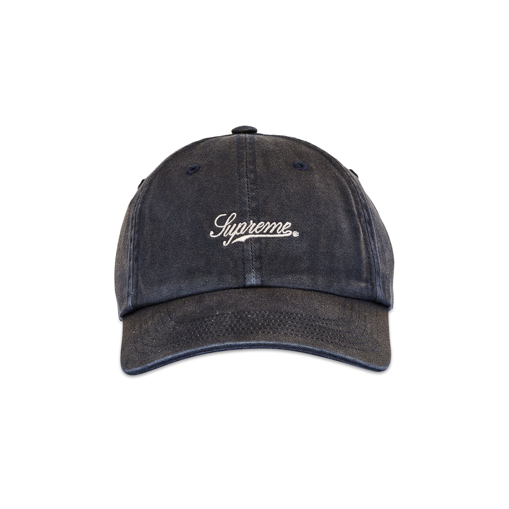 Supreme Bleached Chino 6-Panel 'Navy' - 1