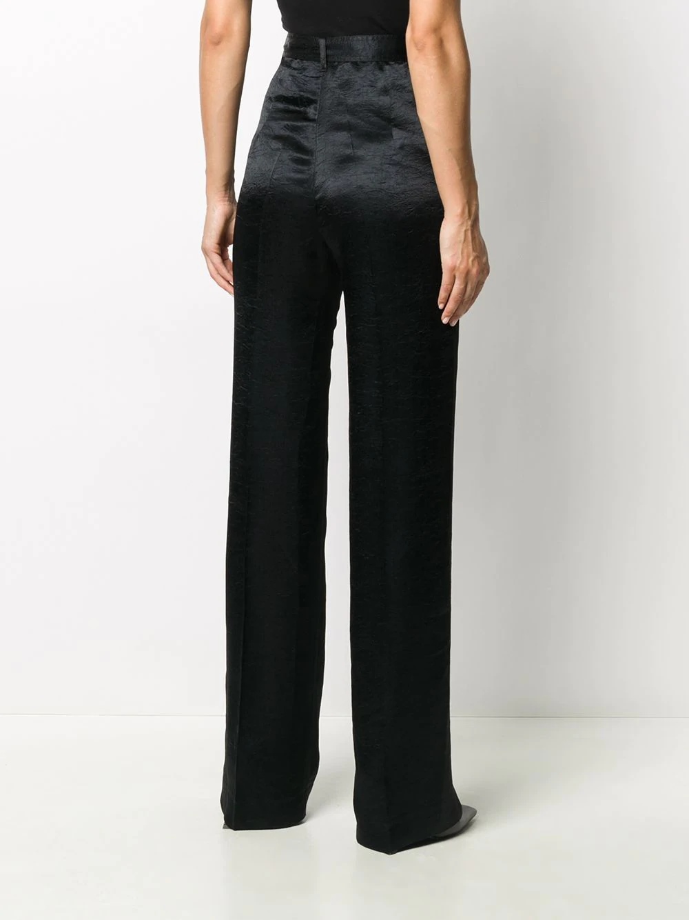 straight-leg buckle detail trousers - 4