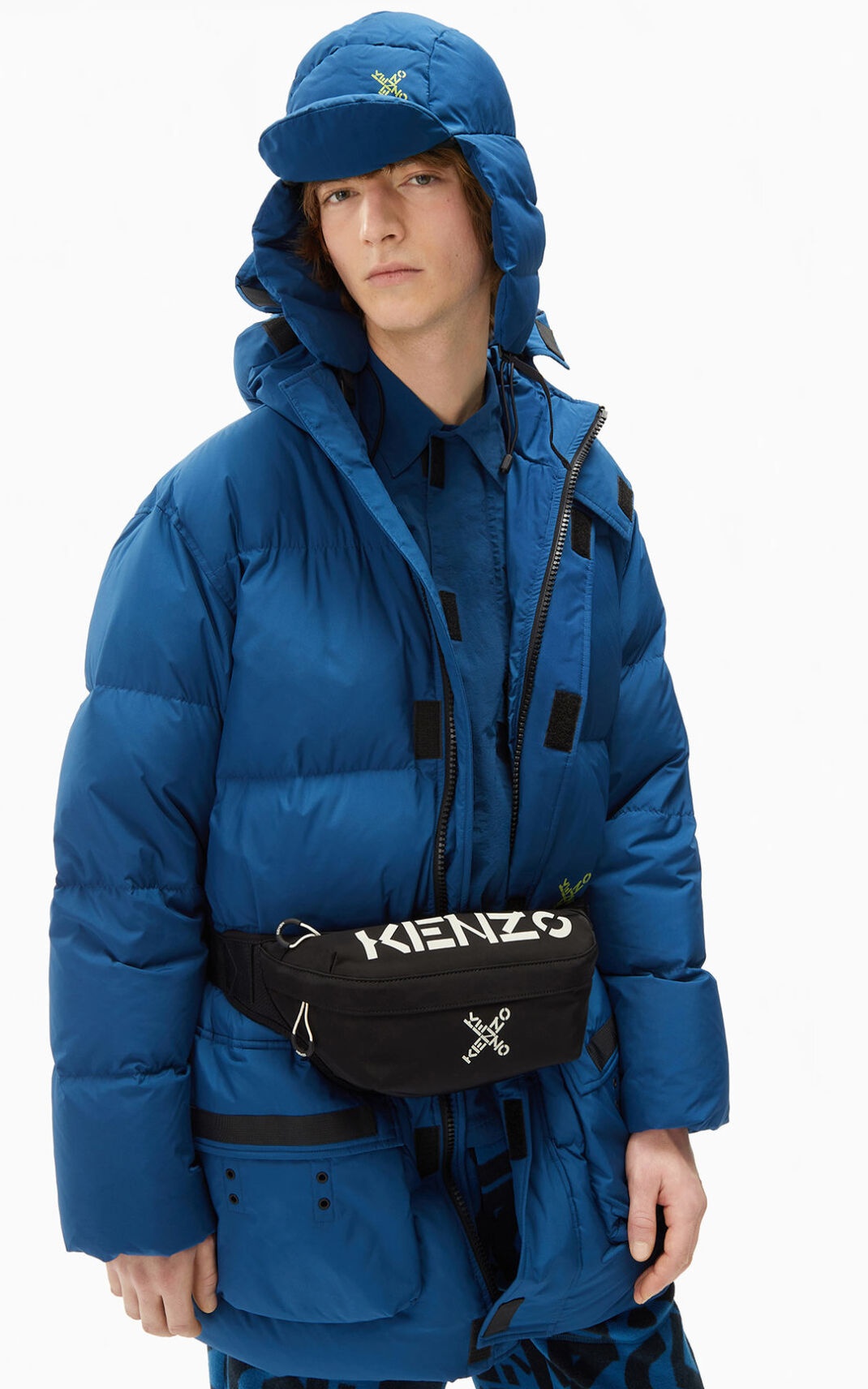 KENZO Sport 'Little X' long down jacket - 3