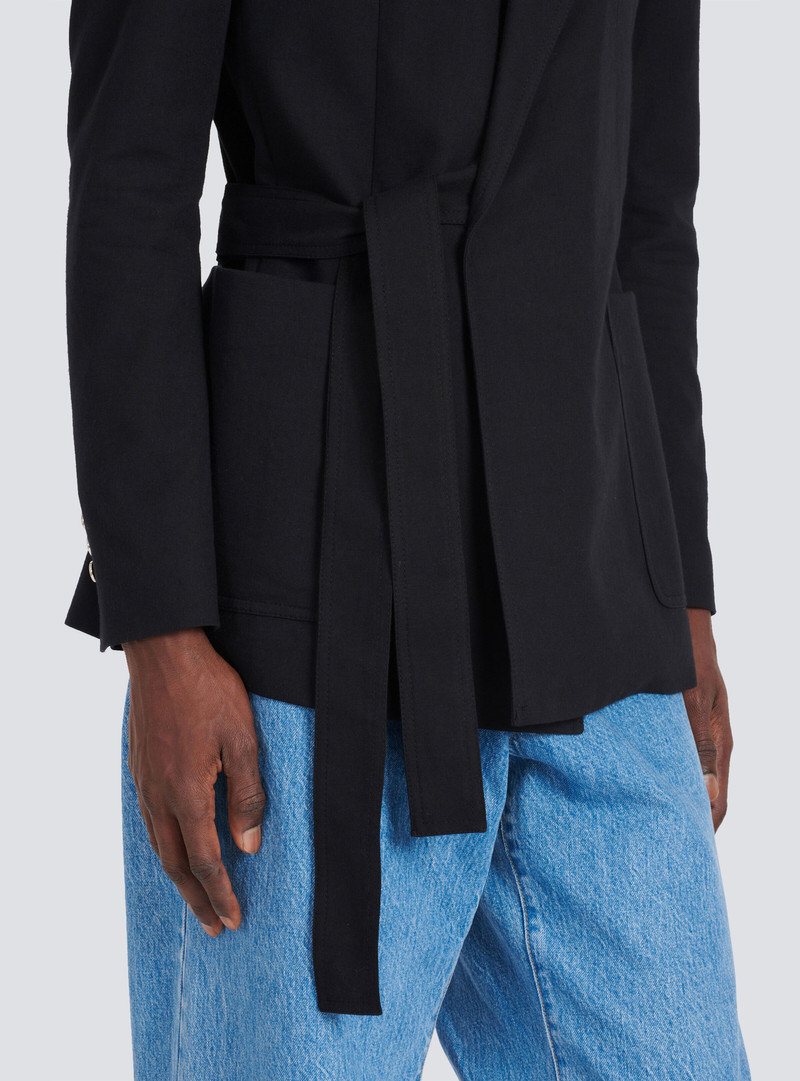 Asymmetrical cotton blazer 8