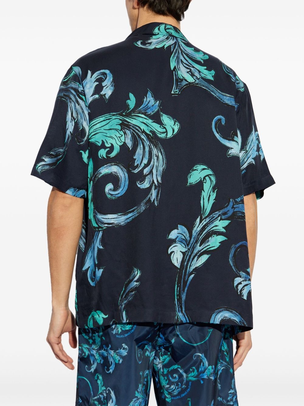 Barocco-print shirt - 4