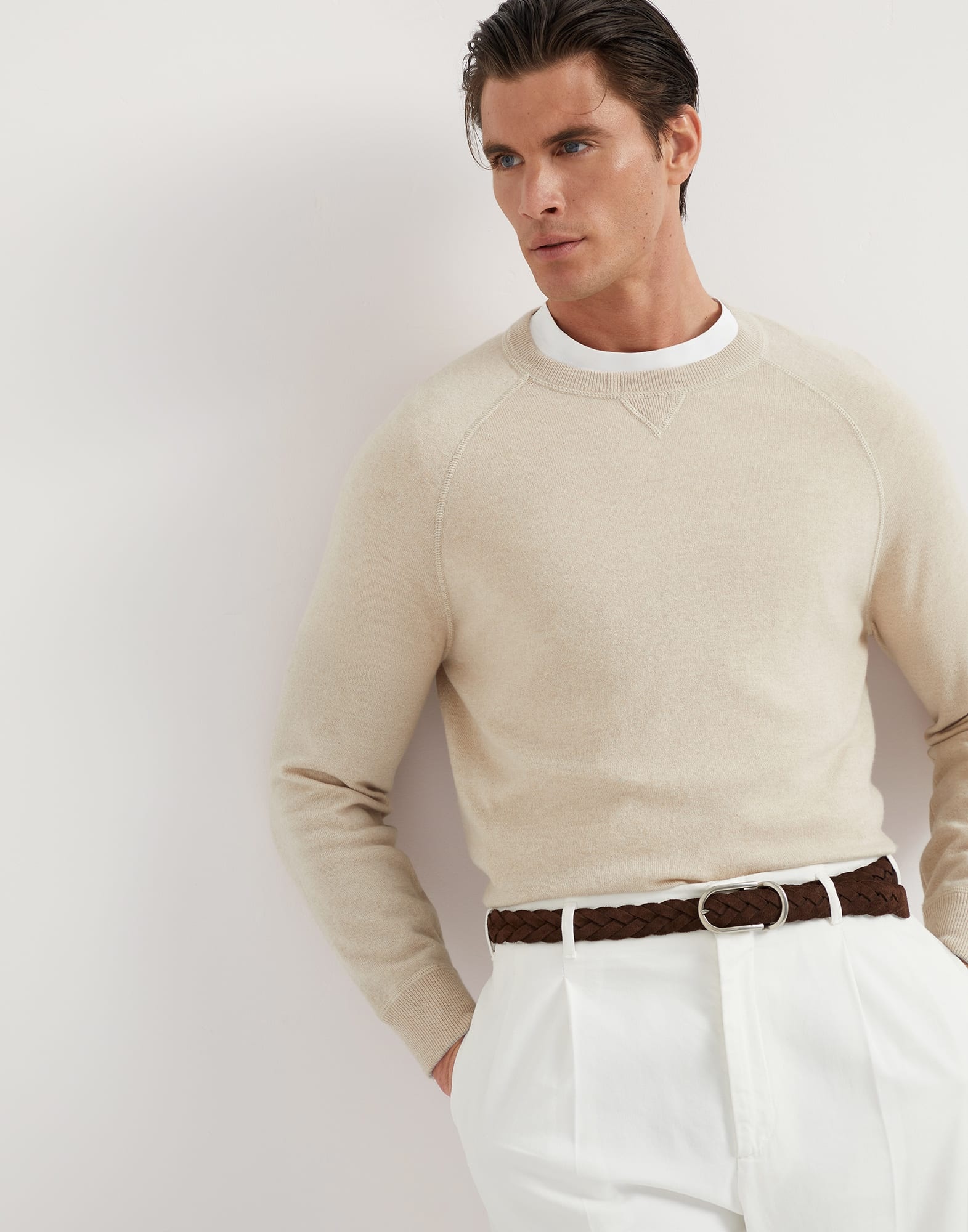 Cashmere sweatshirt-style sweater - 4